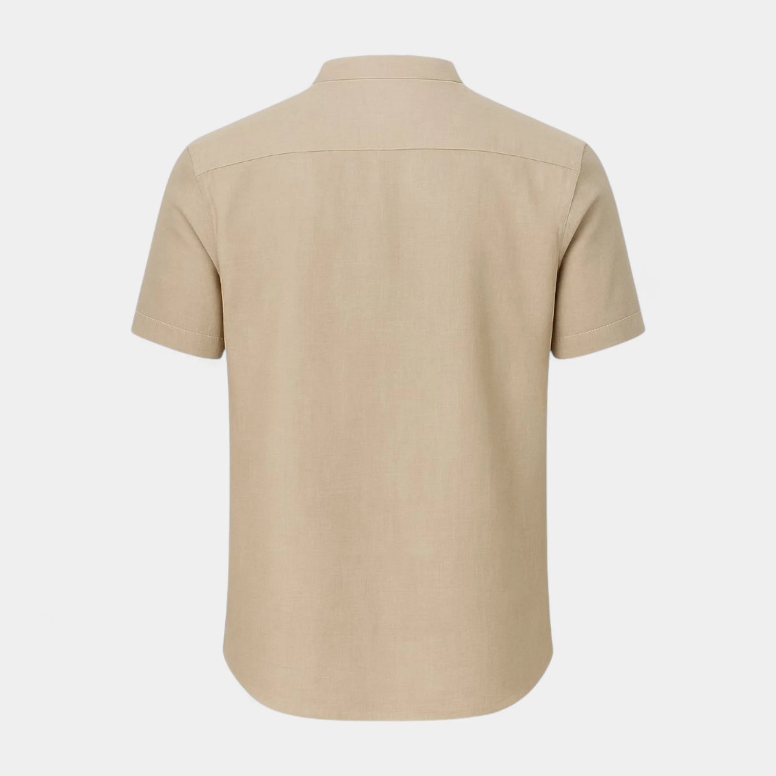 Men’s Cotton-Linen Henley Shirt