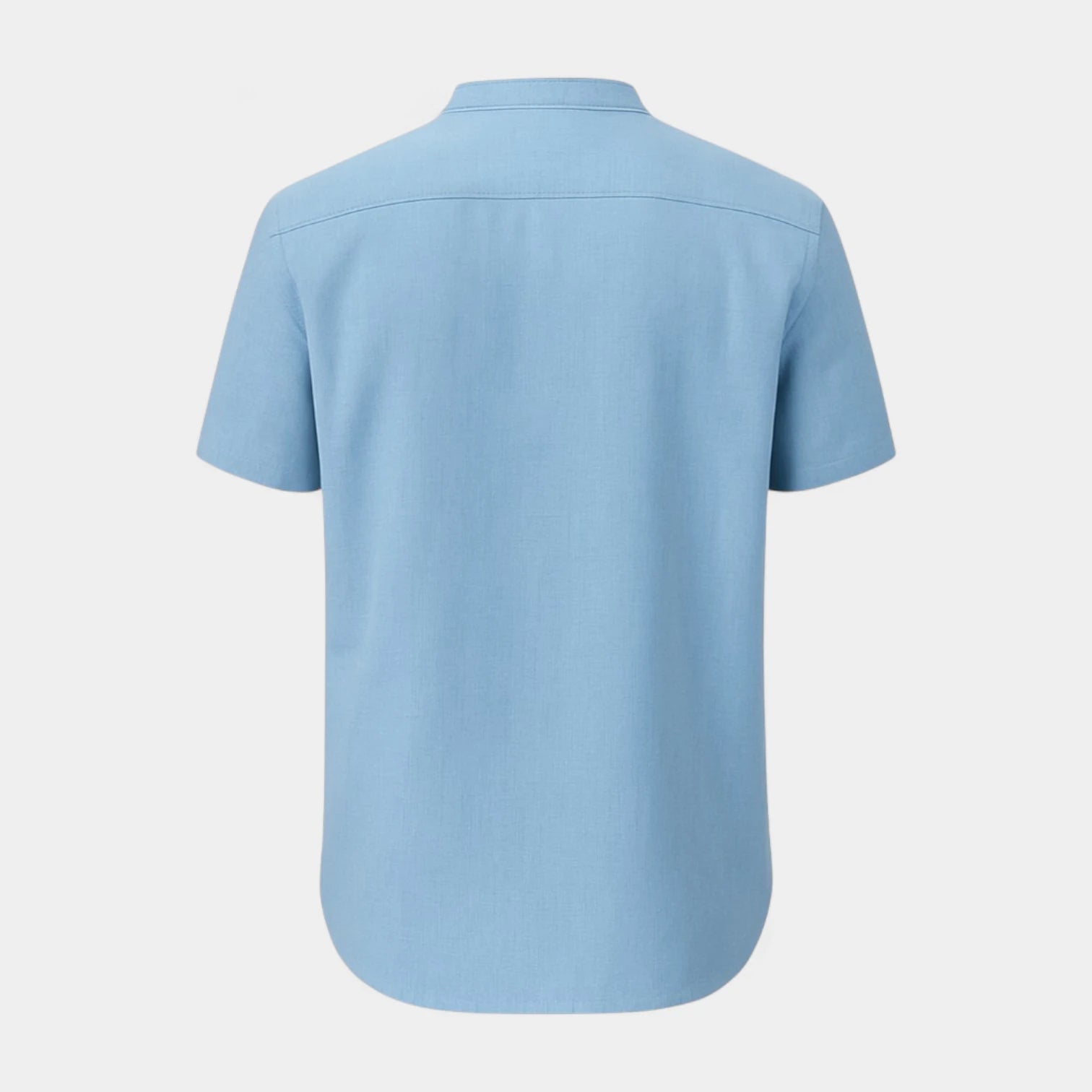 Men’s Cotton-Linen Henley Shirt