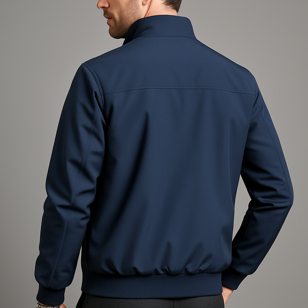 Men's Fleece Harrington Windbreaker Jacket