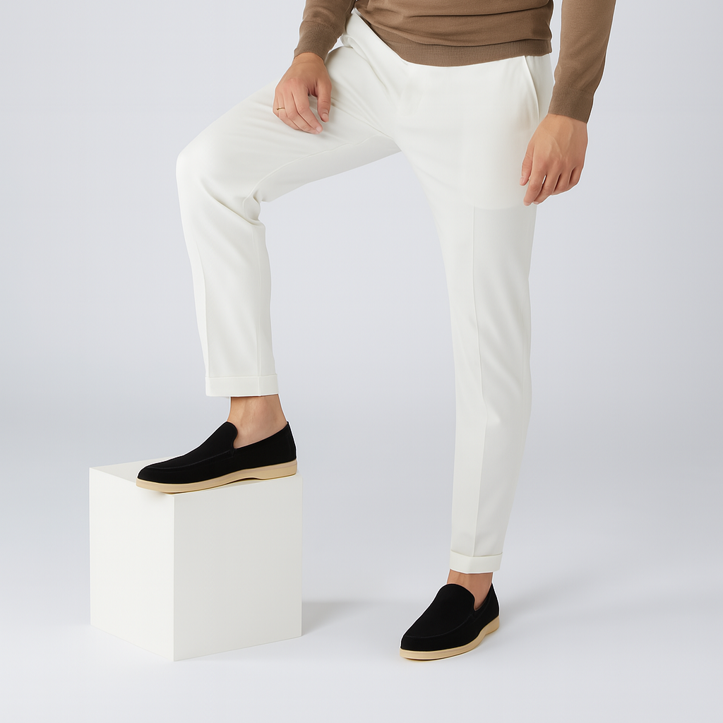 Men's Handmade Suede Look Loafers