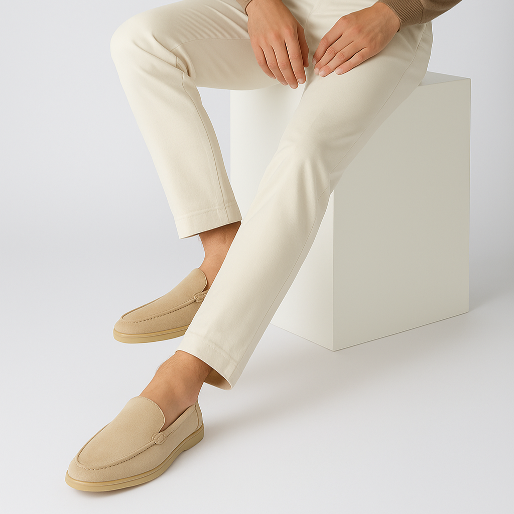 Men's Handmade Suede Look Loafers