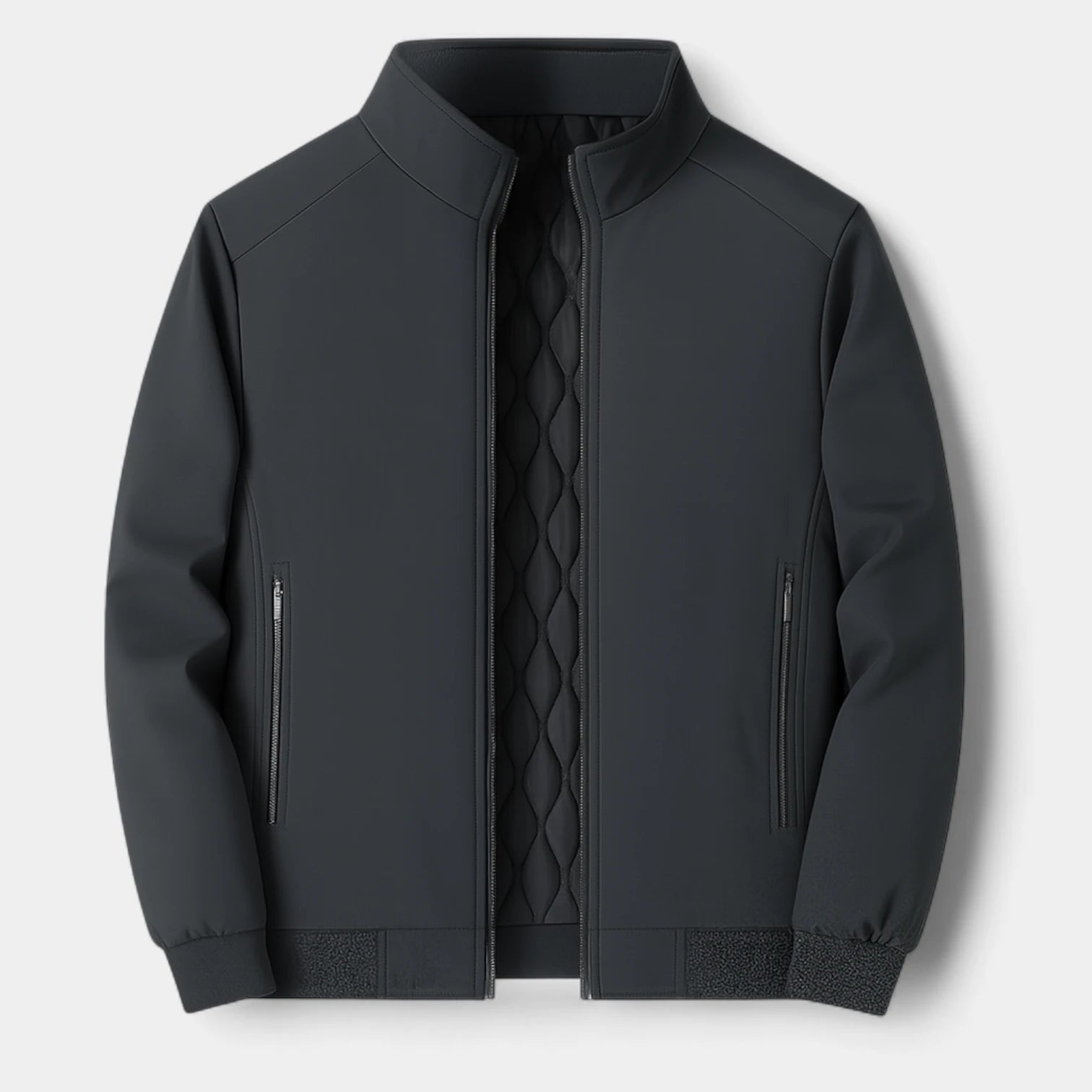 Men's Fleece Harrington Windbreaker Jacket